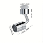 Casa si Gradina - Sanitare - Instalatii hidro - Robineti - Extensie pentru Robinet cu Rotire 360 de Grade din Otel Inoxidabil si 2 Moduri de Folosire 5,7 x 5,4 cm G Glixicom® - Infinity.ro