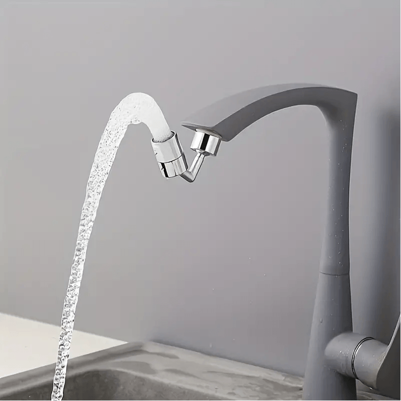 Casa si Gradina - Sanitare - Instalatii hidro - Robineti - Extensie pentru Robinet cu Rotire 360 de Grade din Otel Inoxidabil si 2 Moduri de Folosire 5,7 x 5,4 cm G Glixicom® - Infinity.ro