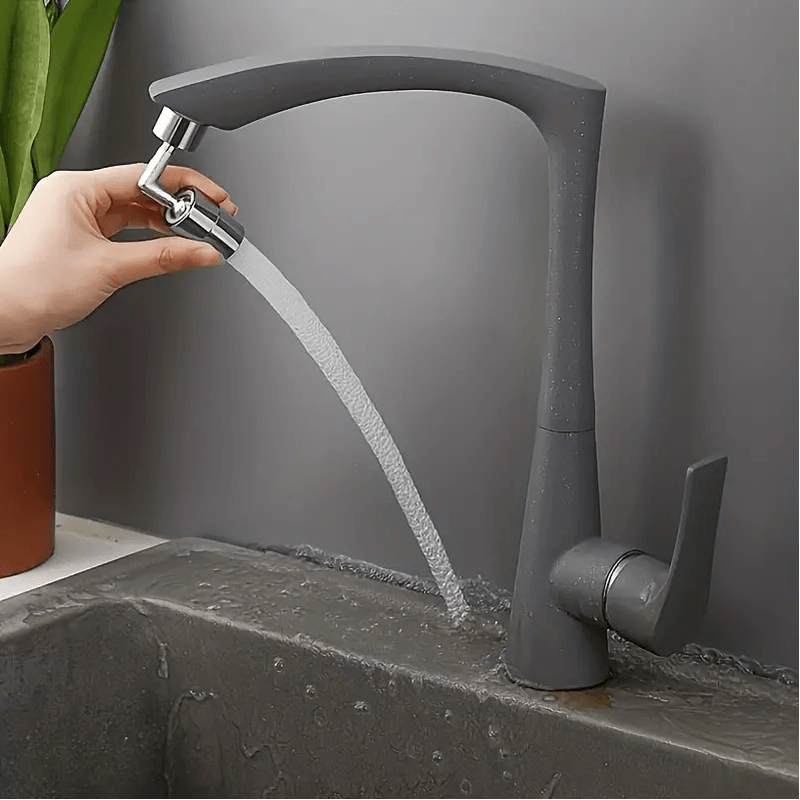 Casa si Gradina - Sanitare - Instalatii hidro - Robineti - Extensie pentru Robinet cu Rotire 360 de Grade din Otel Inoxidabil si 2 Moduri de Folosire 5,7 x 5,4 cm G Glixicom® - Infinity.ro