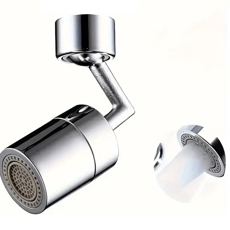 Casa si Gradina - Sanitare - Instalatii hidro - Robineti - Extensie pentru Robinet cu Rotire 360 de Grade din Otel Inoxidabil si 2 Moduri de Folosire 5,7 x 5,4 cm G Glixicom® - Infinity.ro