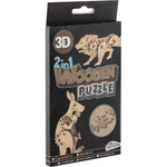 Jucarii, Copii si Bebe - Jucarii si jocuri - Jocuri si puzzle - Puzzle - Puzzle Lemn 3D Animale Grafix GR400077 - Infinity.ro