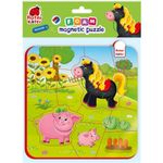 Jucarii, Copii si Bebe - Jucarii si jocuri - Jocuri si puzzle - Puzzle - Puzzle magnetic Ferma Calut si Purcelusi Roter Kafer RK5010-08 - Infinity.ro