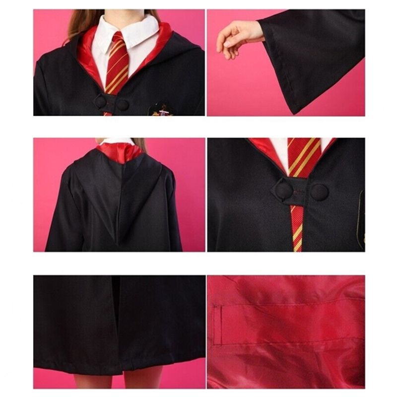 Casa si Gradina - Decoratiuni - Decoratiuni petrecere - Masti si costume carnaval - Costum carnaval copii Harry Potter, cu cravata si fular, IdeallStore®, 5-7 ani - Infinity.ro