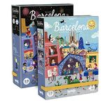 Jucarii, Copii si Bebe - Jucarii si jocuri - Jocuri si puzzle - Puzzle - Puzzle reversibil Londji, zi si noapte in Barcelona - Infinity.ro