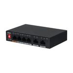 PC, gaming si accesorii - Retelistica - Switch-uri - Switch-uri fara management - Switch Dahua PFS3006-4ET-60-V2 PoE 4+2 porturi, 250 m, 30 W, 60 W - Infinity.ro