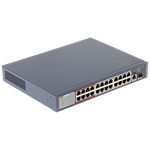 PC, gaming si accesorii - Retelistica - Switch-uri - Switch-uri fara management - Switch 24 porturi PoE, 2 porturi uplink - HIKVISION - Infinity.ro
