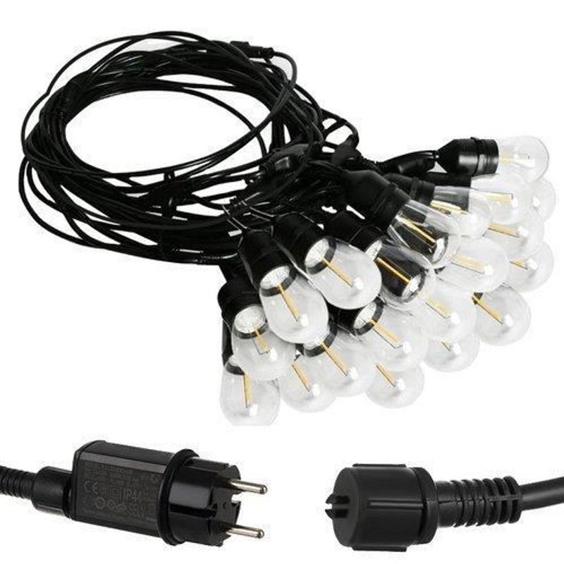 Auto si Moto - Electrice auto - Iluminare si semnalizare - Becuri auto - Ghirlanda tip sirag de becuri, LED, 220-240 V, IP44,4 cm, 10 m - Infinity.ro