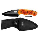 Sport si Outdoor - Camping - Cutite, bricege si accesorii - Cutite si bricege - Cutit tactic, cu teaca si amnar, model Survival, 20 cm, NEO - Infinity.ro