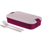 Casa si Gradina - Bucatarie si vesela - Organizare si depozitare bucatarie - Cutii alimentare - Cutie/caserola alimente, plastic, etansa, cu tacamuri, violet, 1.3 l, 23 x 13 x 7 cm, Curver - Infinity.ro