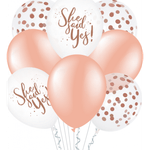 Casa si Gradina - Decoratiuni - Decoratiuni petrecere - Baloane - Set 8 baloane petrecerea burlacitelor She said yes - Infinity.ro