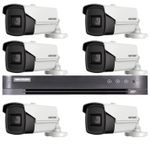 Casa si Gradina - Electrice - Smart Home - Camere de supraveghere - Sistem supraveghere video Hikvision 6 camere 4 in 1,8MP, 3.6 mm, IR 80 m, DVR 8 canale 8MP 4 K - Infinity.ro