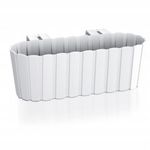 Casa si Gradina - Gradinarit si plante - Plante si ghivece - Ghivece si suporturi - Jardiniera decorativa, suport plastic, alb, 4.9 l, 38.3 x 21.2 x 13 cm, Boardee Hook - Infinity.ro