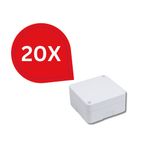 Casa si Gradina - Electrice - Smart Home - Accesorii control acces si supraveghere - Pachet 20 Bucati Doza derivatie patrata 100 x 100 x 50 mm pentru montaj camere supraveghere, Alb - Infinity.ro