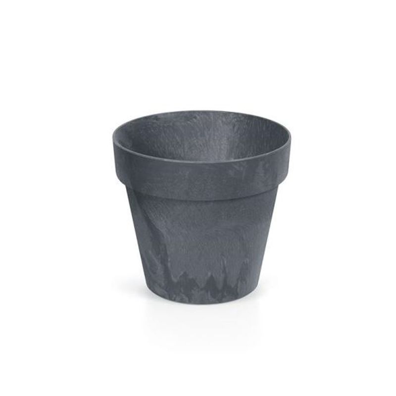 Casa si Gradina - Gradinarit si plante - Plante si ghivece - Ghivece si suporturi - Ghiveci decorativ de flori, rotund, antracit, 7 l, 25 x 22.1 cm, Cube Beton - Infinity.ro