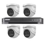 Casa si Gradina - Electrice - Smart Home - Camere de supraveghere - Kit supraveghere video Hikvision 4 camere interior 4 in 1,8MP, 2.8 mm, IR 30 m, DVR 4 canale 4 K 8MP - Infinity.ro