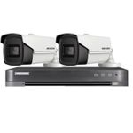 Casa si Gradina - Electrice - Smart Home - Camere de supraveghere - Sistem de supraveghere HIKVISION 2 camere 8MP 4 in 1, IR 60 m, DVR 4 canale 4 K 8MP - Infinity.ro