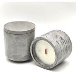 Casa si Gradina - Decoratiuni - Aromaterapie si lumanari - Lumanari si candele - Lumanare Parfumata decorativa – Tranquility, Clasic Grey, Lamaie, Cocaza negre, Lemongrass, 170 g - Infinity.ro