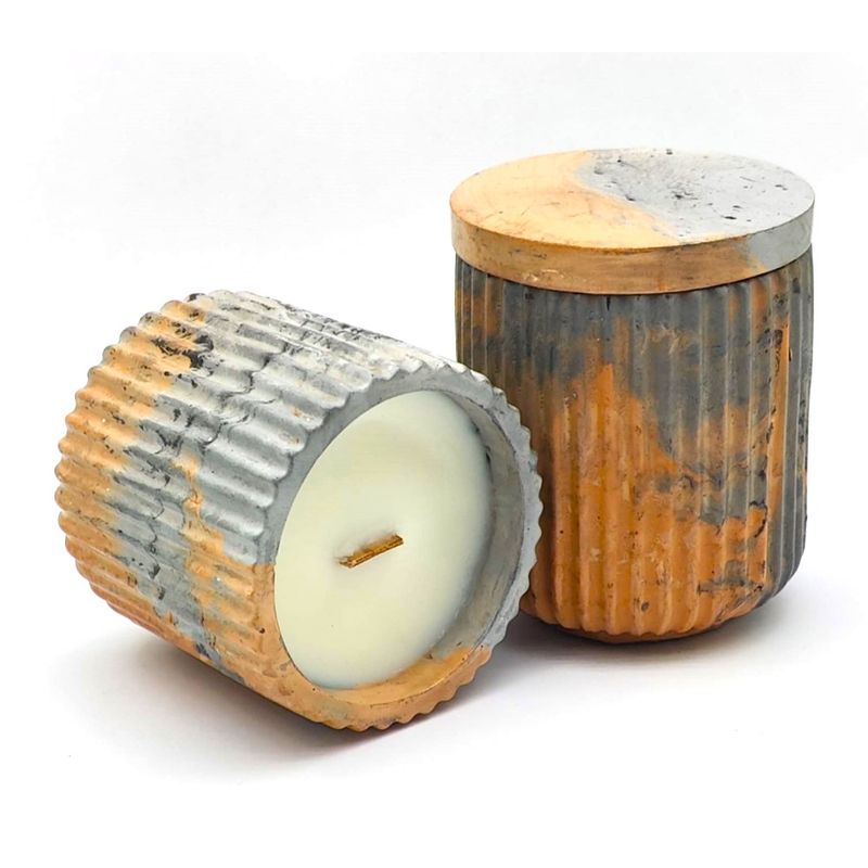 Casa si Gradina - Decoratiuni - Aromaterapie si lumanari - Lumanari si candele - Lumanare Parfumata Decorativa-Sugared limon, Riffles, Bergamota, Portocala, Lamaie, boabe de Tonka, 170 g - Infinity.ro