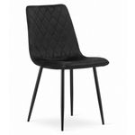 Casa si Gradina - Mobilier - Scaune si fotolii - Scaune - Scaun bucatarie/living, Artool, Turin, catifea, metal, negru, 44.5 x 53 x 88.5 cm - Infinity.ro