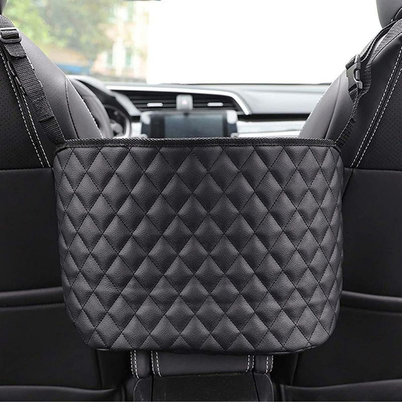 Auto si Moto - Piese auto si accesorii - Interior auto - Accesorii interior - Organizator scaun auto de tip sacosa, 27 x 39 cm, culoare neagra - Infinity.ro