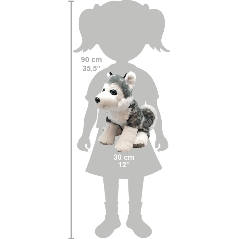 Jucarii, Copii si Bebe - Jucarii si jocuri - Jucarii de plus - Catelus Husky - Jucarie Plus Wild Republic 30 cm - Infinity.ro