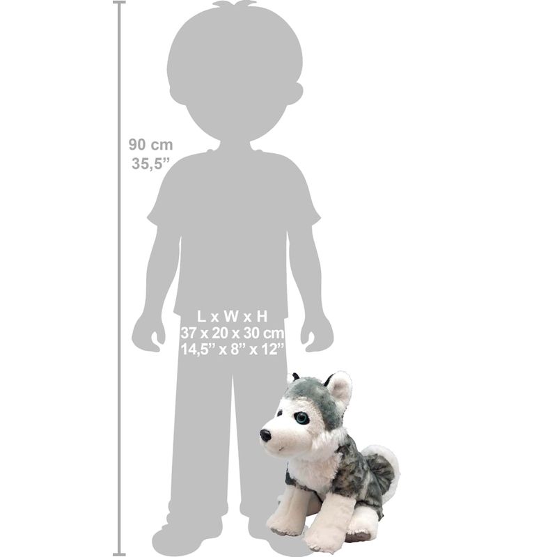 Jucarii, Copii si Bebe - Jucarii si jocuri - Jucarii de plus - Catelus Husky - Jucarie Plus Wild Republic 30 cm - Infinity.ro