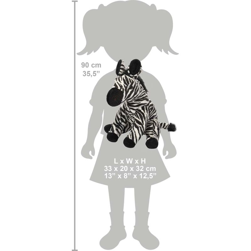 Jucarii, Copii si Bebe - Jucarii si jocuri - Jucarii de plus - Pui de Zebra - Jucarie Plus Wild Republic 30 cm - Infinity.ro