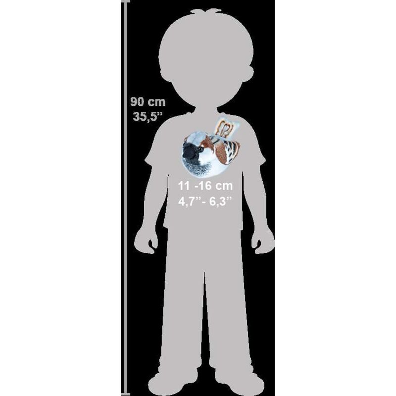 Jucarii, Copii si Bebe - Jucarii si jocuri - Jucarii de plus - Pasare cu sunet Vrabiuta - HOUSE SPARROW - Infinity.ro