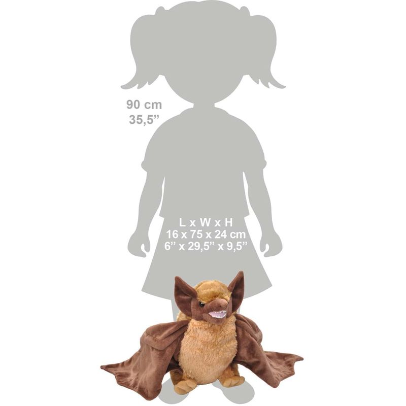 Jucarii, Copii si Bebe - Jucarii si jocuri - Jucarii de plus - Liliac - Jucarie Plus Wild Republic 30 cm - Infinity.ro