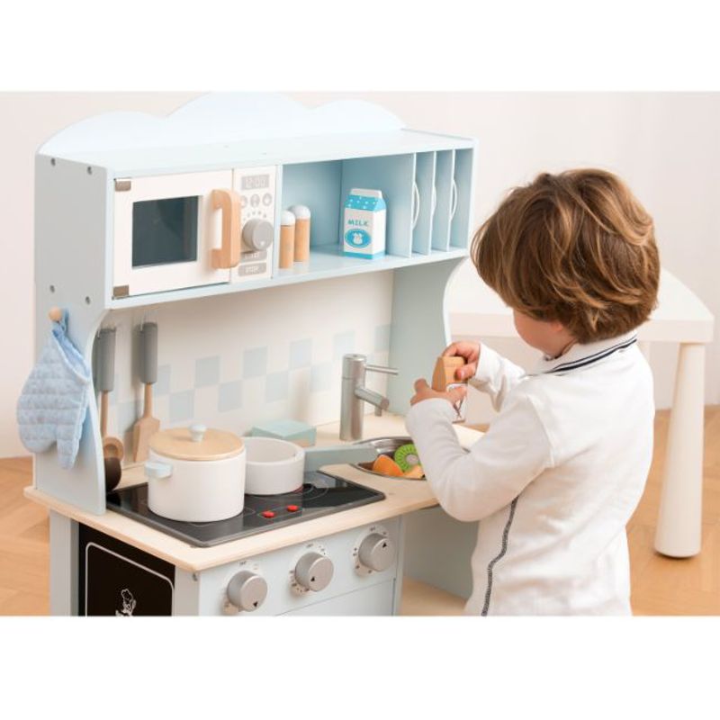 Jucarii, Copii si Bebe - Jucarii si jocuri - Jucarii de rol - Bucatarii copii - Bucatarie Bon appetit - Modern Electric Cooking Albastru - Infinity.ro