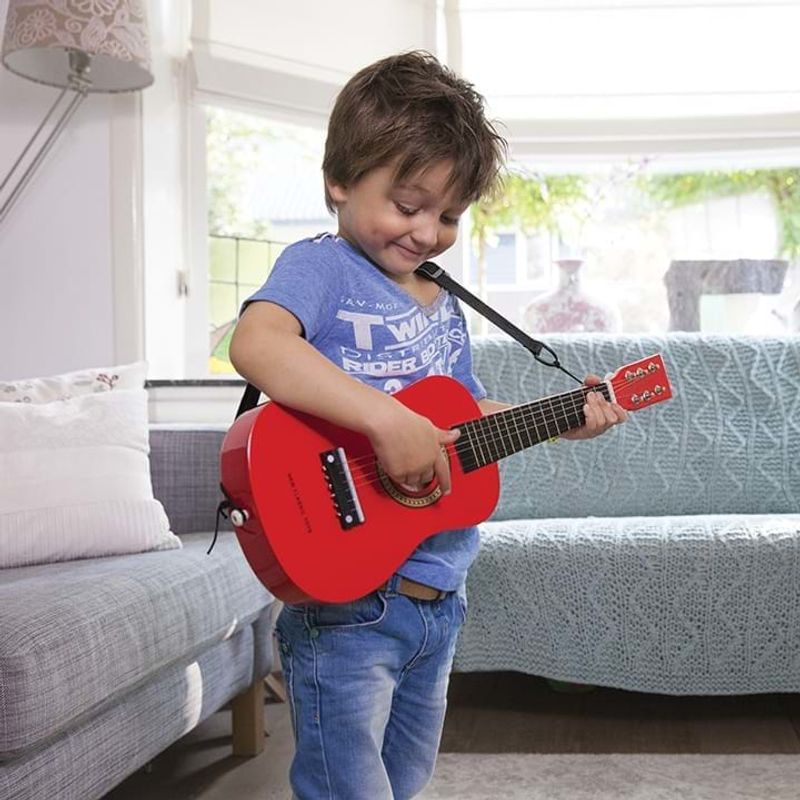 Jucarii, Copii si Bebe - Jucarii si jocuri - Jucarii de rol - Instrumente muzicale de jucarie - Chitara rosie - Infinity.ro