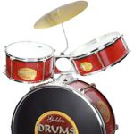 Jucarii, Copii si Bebe - Jucarii si jocuri - Jucarii de rol - Instrumente muzicale de jucarie - Baterie, Set tobe Golden Drums - Infinity.ro