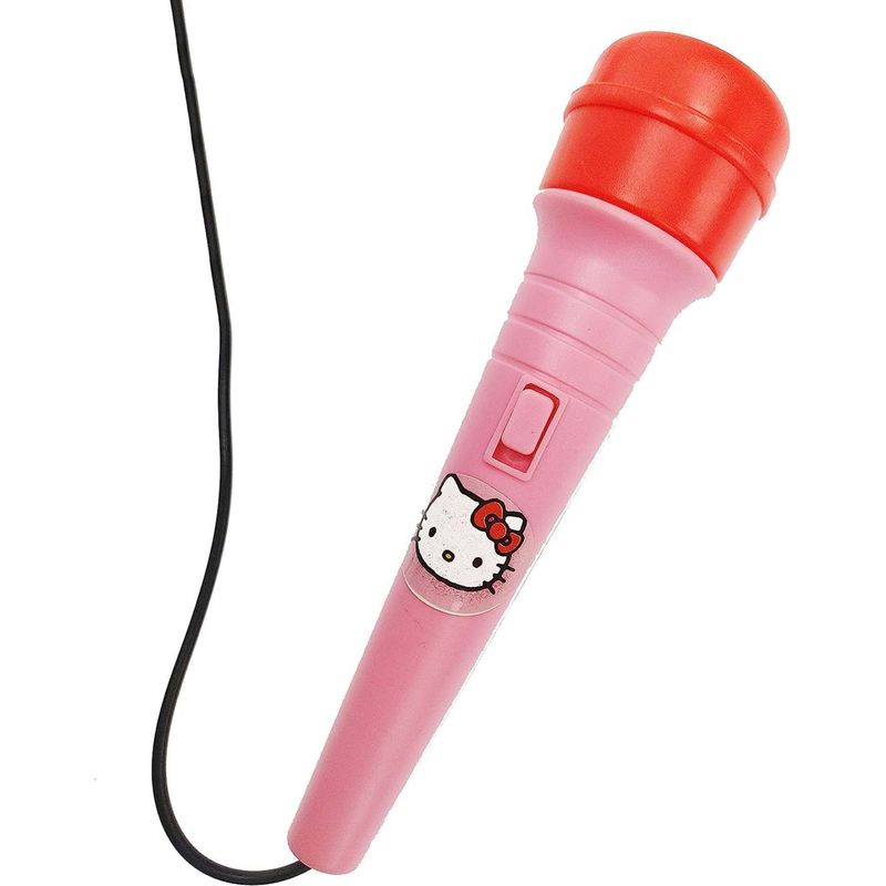 Jucarii, Copii si Bebe - Jucarii si jocuri - Jucarii de rol - Instrumente muzicale de jucarie - Set chitara si microfon roz Hello Kitty - Infinity.ro