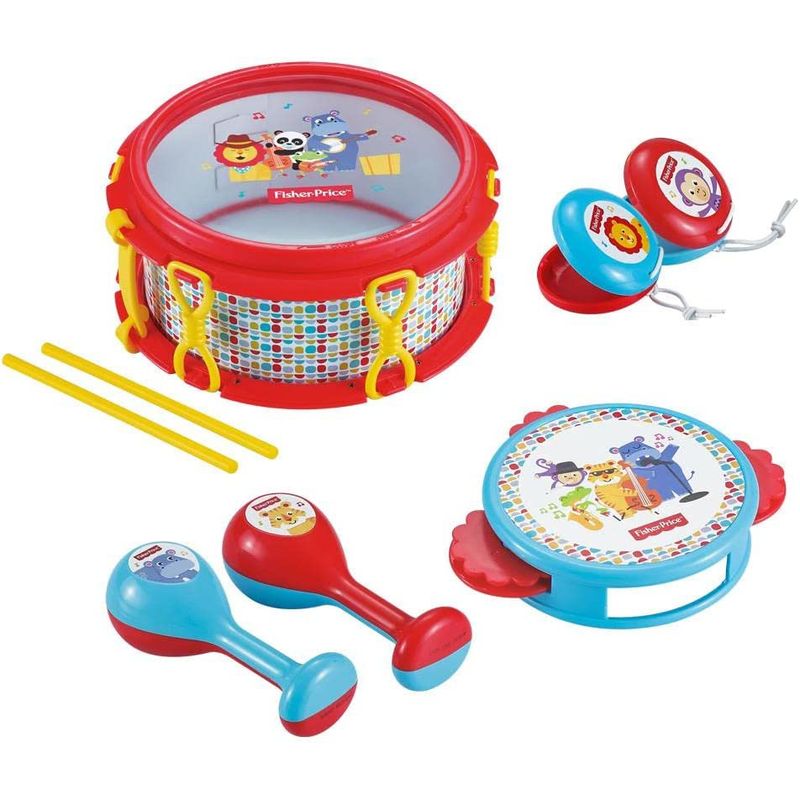 Jucarii, Copii si Bebe - Jucarii si jocuri - Jucarii de rol - Instrumente muzicale de jucarie - Set muzical Animalute - Fisher Price - Infinity.ro