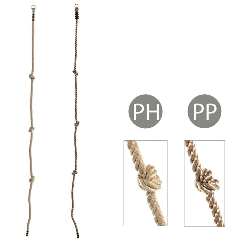 Jucarii, Copii si Bebe - Jucarii si jocuri - Jucarii de exterior - Spatii de joaca si accesorii - Sfoara catarat cu noduri Polypropylena PP25 - Infinity.ro