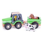 Jucarii, Copii si Bebe - Jucarii si jocuri - Vehicule si jucarii cu telecomanda - Utilaje constructie de jucarie - Tractor cu trailer - animale - Infinity.ro