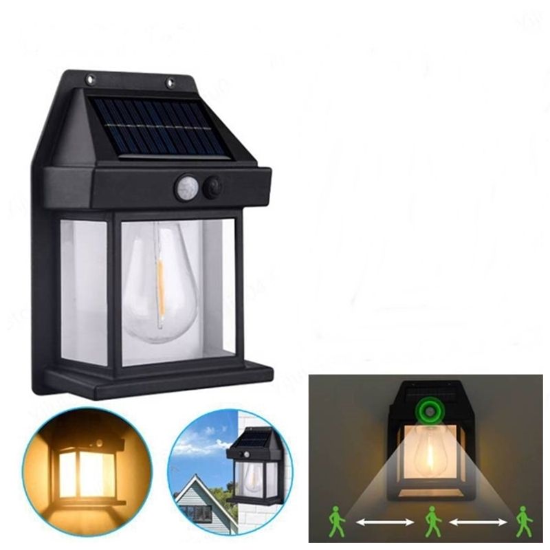 Casa si Gradina - Corpuri si surse de iluminat - Iluminat exterior - Lampi solare - Lampa solara de exterior,IdeallStore®, senzor de miscare si 3 moduri de lumina , 17 cm - Infinity.ro