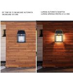 Casa si Gradina - Corpuri si surse de iluminat - Iluminat exterior - Lampi solare - Lampa solara de exterior,IdeallStore®, senzor de miscare si 3 moduri de lumina , 17 cm - Infinity.ro
