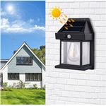 Casa si Gradina - Corpuri si surse de iluminat - Iluminat exterior - Lampi solare - Lampa solara de exterior,IdeallStore®, senzor de miscare si 3 moduri de lumina , 17 cm - Infinity.ro