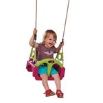 Jucarii, Copii si Bebe - Jucarii si jocuri - Jucarii de exterior - Spatii de joaca si accesorii - Leagan Trix Mov Verde - Infinity.ro