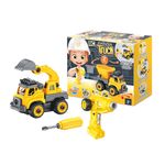 Jucarii, Copii si Bebe - Jucarii si jocuri - Vehicule si jucarii cu telecomanda - Masinute - Set constructie Camion Autobasculanta si Excavator cu radiocomanda - Infinity.ro