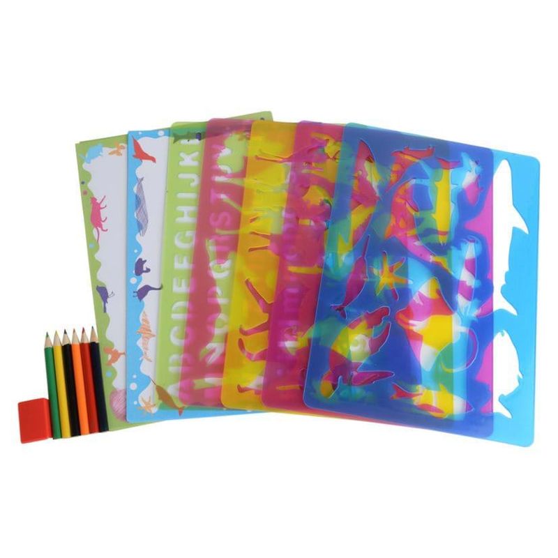 Jucarii, Copii si Bebe - Jucarii si jocuri - Jucarii & jocuri educative - Jocuri si jucarii educative - Set Sabloane 150 forme - Animale - Infinity.ro