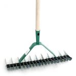 Casa si Gradina - Gradinarit si plante - Unelte gradinarit - Greble - Grebla pentru aerarea solului, coada lemn, 11/21 dinti, 38 cm - Infinity.ro