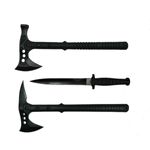 Casa si Gradina - Bucatarie si vesela - Vesela si tacamuri - Cutite si seturi de cutite - Set Cutit de vanatoare cu doua taisuri si doua Toporare Survivor, IdeallStore®, otel inoxidabil - Infinity.ro