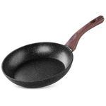 Casa si Gradina - Bucatarie si vesela - Vase pentru gatit - Tigai si seturi - Tigaie clasica, 26 cm, antiaderenta, Black Marble Line, MagicHome - Infinity.ro