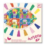 Jucarii, Copii si Bebe - Jucarii si jocuri - Jucarii & jocuri educative - Seturi pictura si desen - Inspired by Andy Warhol, colaj Djeco - Infinity.ro