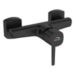 Casa si Gradina - Sanitare - Lavoar baie si accesorii - Baterii sanitare - Baterie dus monocomanda Laveo POLLA, negru - Infinity.ro