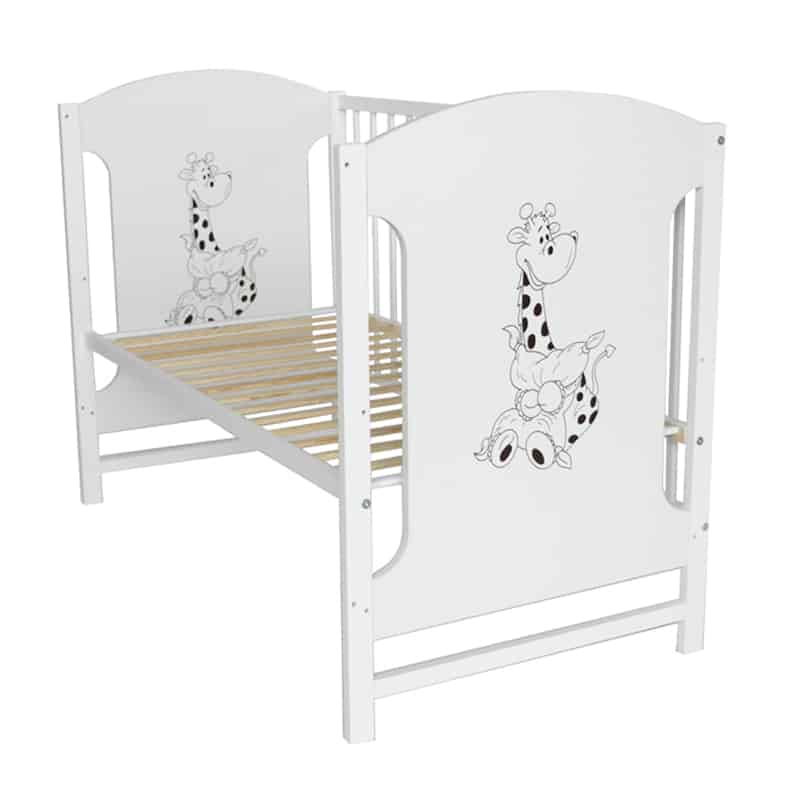 Casa si Gradina - Mobilier - Mobilier copii - Patuturi copii - Patut pentru bebelusi, 120×60 cm, Paula + Saltea Cocos - Infinity.ro