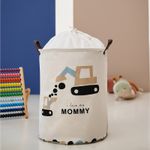 Casa si Gradina - Mobilier - Mobilier copii - Mobilier camera copiilor - Cos Pliabil Pentru Jucarii, Rufe, Bumbac Canvas, Impermeabil, SIPO, 35x42 cm, Bumbac, 43l, Love Mommy - Infinity.ro