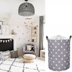 Casa si Gradina - Mobilier - Mobilier copii - Mobilier camera copiilor - Cos Pliabil Pentru Jucarii, Rufe, Bumbac Canvas, Impermeabil, SIPO, 35x42 cm, Bumbac, 43l, Stars - Infinity.ro